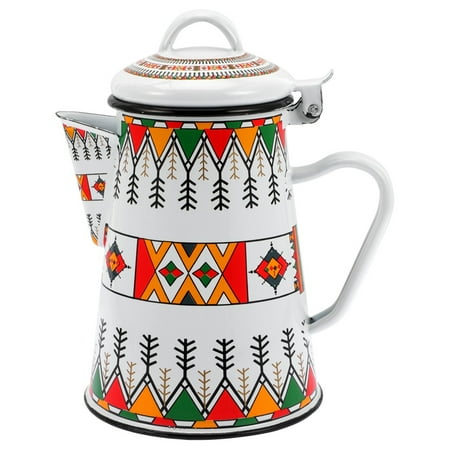 

Handled Water Kettle Decorative Coffee Maker Home Espresso Machine Stainless Enamel Pour-Over Pot