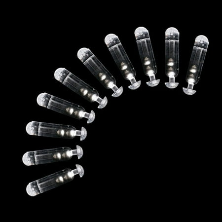 ROZYARD 10pcs Worm Jig Fishing Lure Baits Rattles Insert Tube Rattles Shake Attract Fly