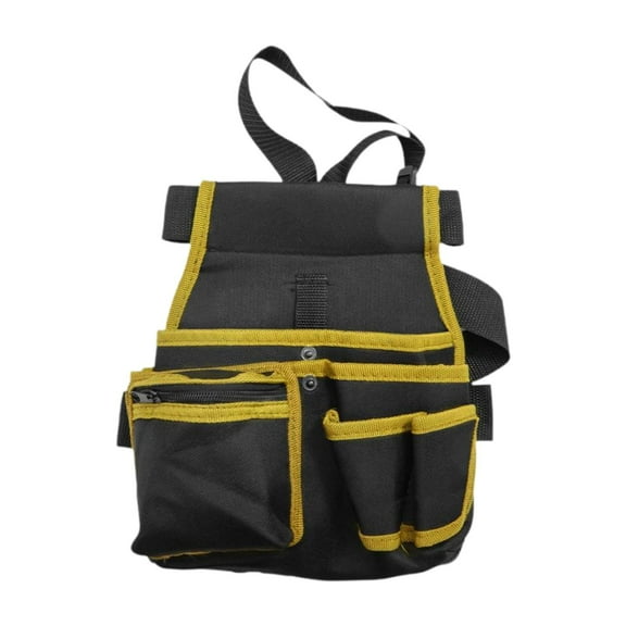 colaxi Waist Tool Bag Pack Storage Gardeners Tool Belt Organizer Utility Belt Pouch for Hand Tools Florists Builders Family Plumbing Yellow
