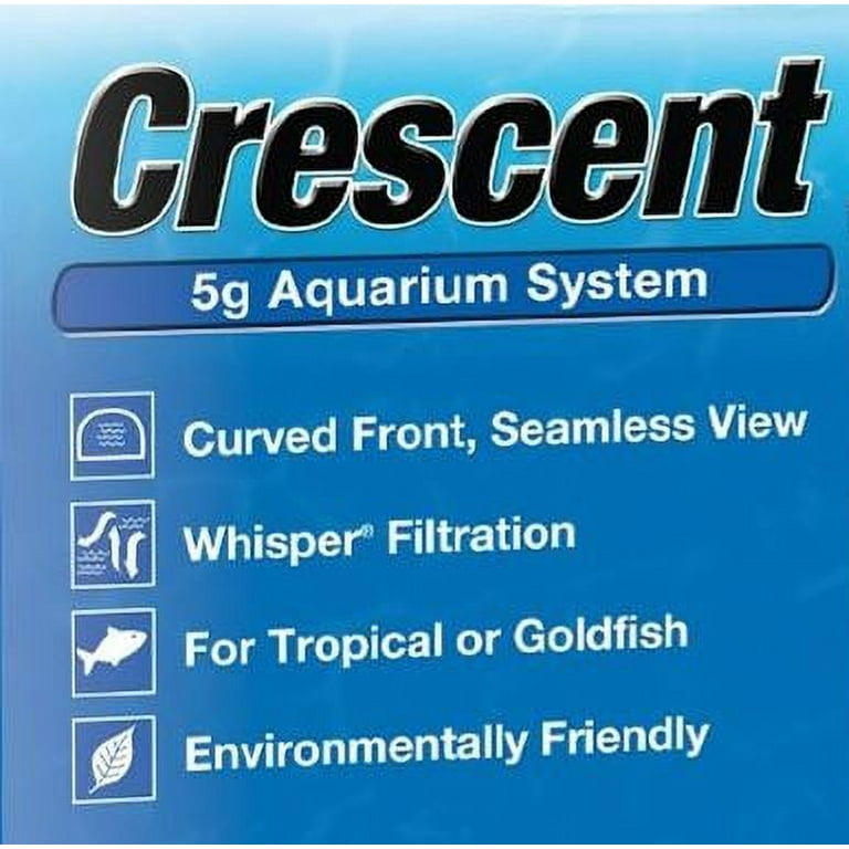 Tetra crescent top acrylic aquarium kit