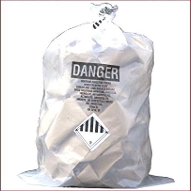 Thesafetyhouse 38 X 60 X 6 Mil Clear Asbestos Bags Walmart Com
