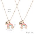 thumbnail image 2 of Collar de buen amigo ZHAOCHENG para niños flor arco iris 2 collares de amistad 36+5cm, 2 of 5