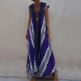 thumbnail image 4 of QIPOPIQ Robes Midi pour Femmes à Étages à Manches Courtes Coupe Ample Ligne A Robe Imprimée Robe d'Été Offres 2023, 4 of 7
