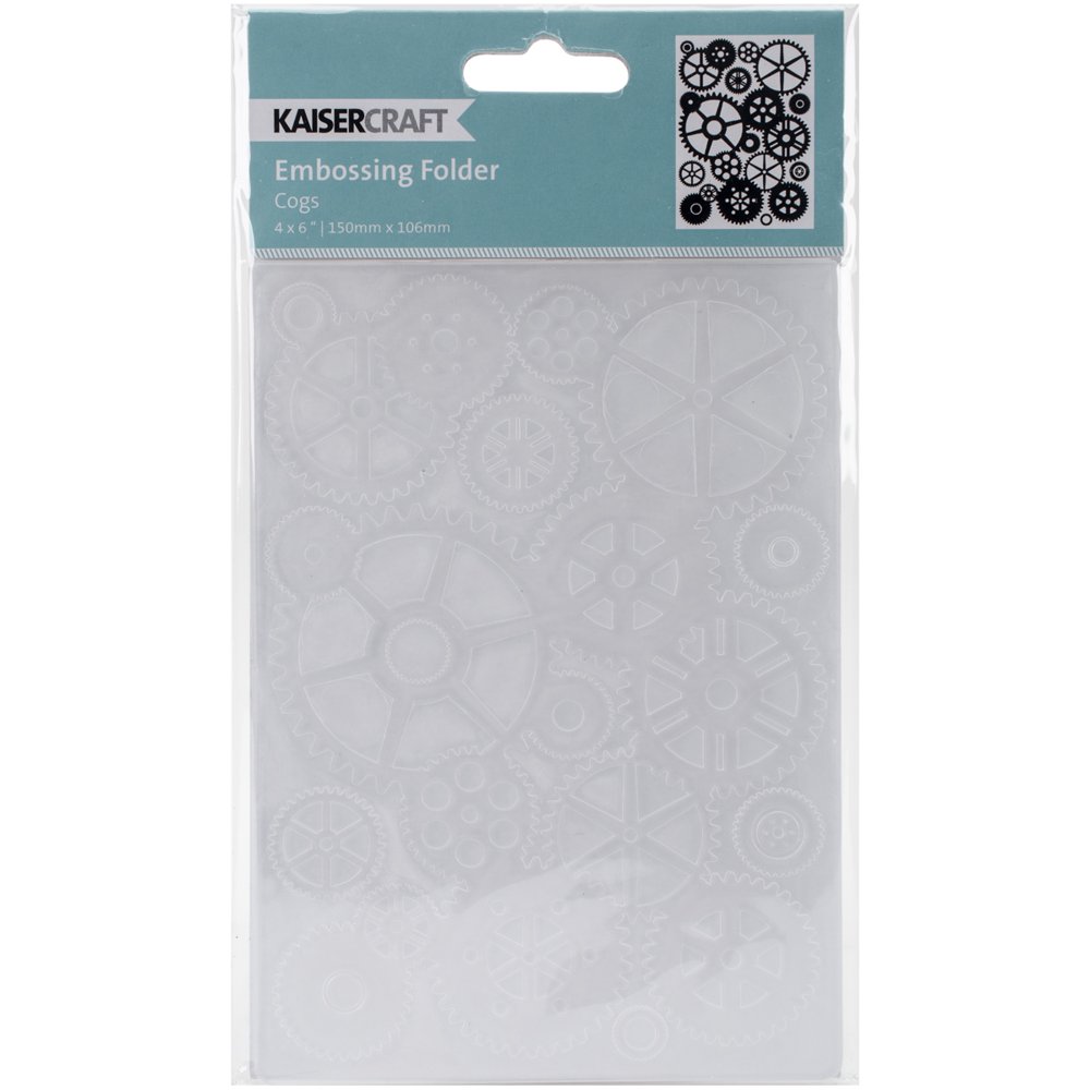 Kaisercraft Embossing Folder 4"X6"Cogs