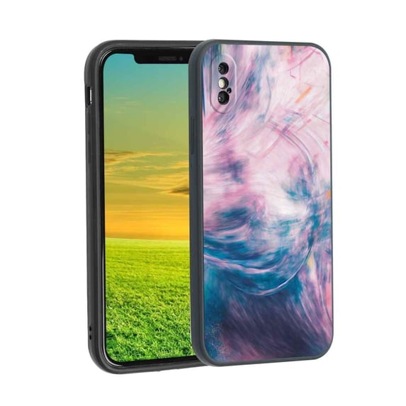 Abstraction-13 Phone Case, Degined for iPhone XS Case Men Women, Flexible Silicone Shockproof Case for iPhone XS