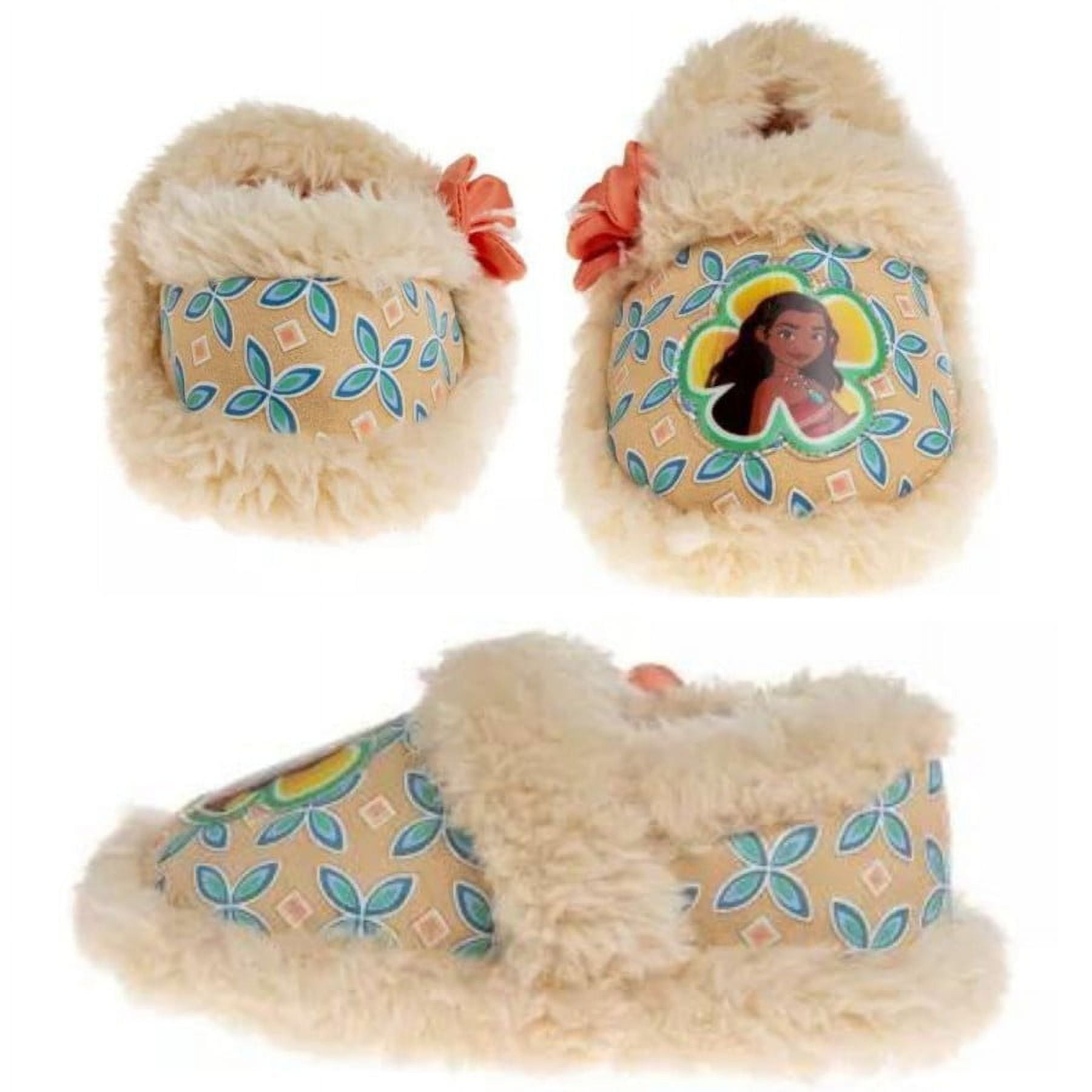 Disney Moana Toddler Girls' Dual Sizes Nylex Fabric Slippers