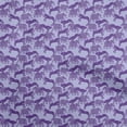 thumbnail image 1 of oneOone Cotton Poplin Violet Fabric Elephant Craft Projects Decor Fabric Printed By The Yard 42 Inch Wide, 1 of 5