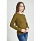 thumbnail image 2 of Blusa basica de manga larga /Juvenil, 0240 (Olivo) verde oscuro G, 2 of 4