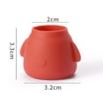 thumbnail image 4 of Protectores de suelo BLESIY 16 Uds Silicona gruesa Doble capa Redondo Rojo, 4 of 4