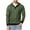 Army Green, variant on Men's Long Sleeve Hoodie Striped Sweatshirts Lightweight Soft Button T Shirt Active Athletic Workout Gym Sportwear