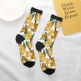 thumbnail image 4 of Uemuo Yellow Tulips Printed Kids Boys Socks Seamless Crew Socks Crazy Funny Athletic Sport Socks for Children, 4 of 6