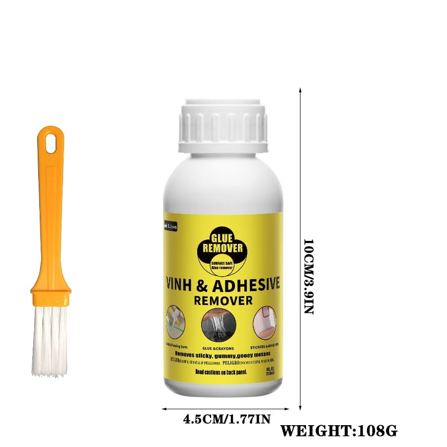4 PC Heavy-Duty Adhesive & Paint Remover Spray, Fast-Acting Residue-Free Cleaner for Label, Tape, Glue Residue on Plastic, Metal and Automotive Surfaces