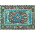 thumbnail image 1 of Ahgly Company Indoor Rectangle Persian Light Blue Traditional Area Rugs, 8' x 10', 1 of 4