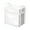 White, variant on Transparent Storage Box,Plastic Comic Books Organizer,Collapsible Book Display Case with Lid and Lifting Handle,9x9x6.6 inch Heavy-Duty Handheld Books Supplies Organising Box (Grey)
