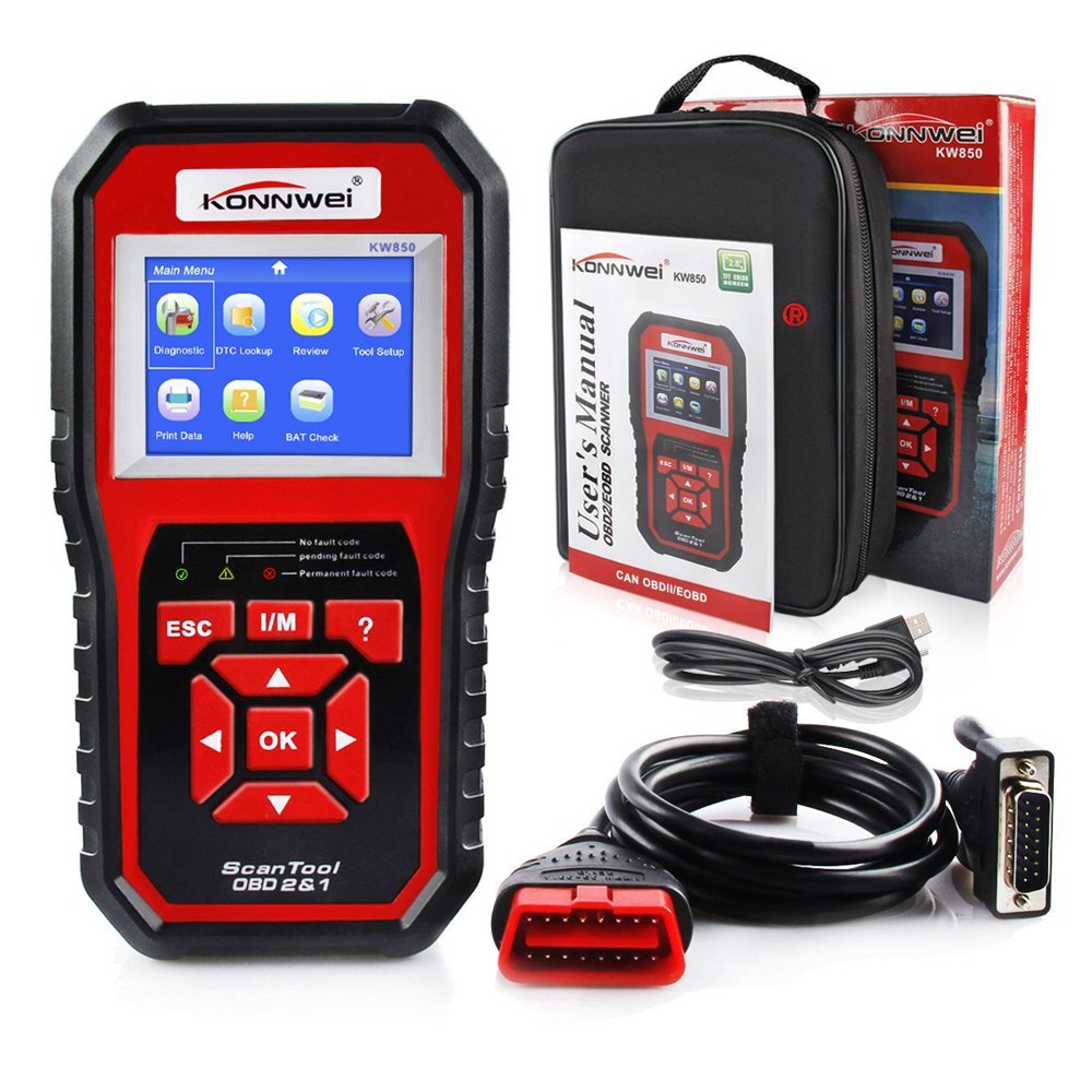 KONNWEI KW850 OBD2 EOBD Scanner Diagnostic Tool for All 12V Petrol Cars