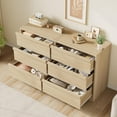 thumbnail image 3 of Huisuilinss Drawer Dresser For Bedroom,Wide Chest Of Drawers,Modern Double Dresser Storage Organizer,Wood Dresser TV Stand With Concave Handles For Living Room Nursery Hallway Entryway, 3 of 6