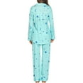 thumbnail image 5 of Arlun 2025 Fall Winter Pajamas Set Women's Cute Pattern Printed Loungewear Long Sleeve Button Down Shirts Elastic Waisted Long Pants Loose Fit Breathable Comfy 2 Piece Sleepwear Mint Green S, 5 of 9