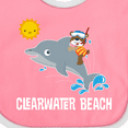 thumbnail image 4 of Inktastic Clearwater Beach Florida Vacation Boys or Girls Baby Bib, 4 of 4