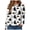 White, variant on Duqingm Halloween Shirts for Women 2026 Long Sleeve Funny Graphic T-Shirt Casual Crewneck Tunic Tops Halloween Costumes Adult,S