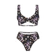 thumbnail image 4 of Daiia Snake And Floral1 Women's Bikini Set Two Piece Swimsuit High Waisted Bikini Adjustable Straps Bikini Perfect for Beach, Pool, and Summer Vacation-, 4 of 9