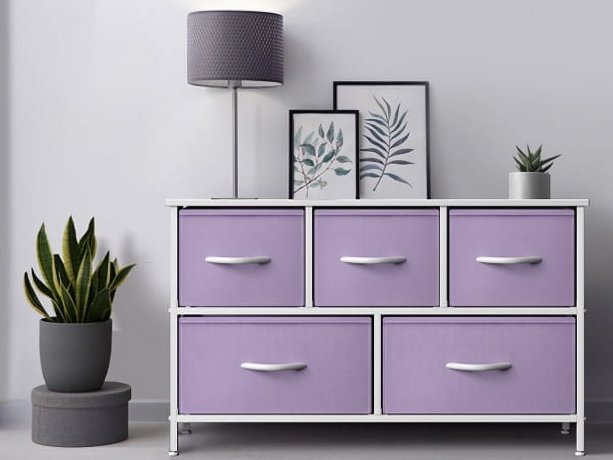 Sorbus 5-Drawer Dresser, Medium-Density Fibreboard
