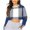 Blue, variant on Womens Plaid Cropped Sweatshirt Oversized Crewneck Pullover Crop Tops Trendy Casual Going Out Top Brown M