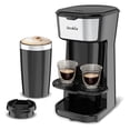 thumbnail image 1 of DECAKILA Cafetera de Goteo 2 en 1 con 14 Onzas Vaso de Viaje, Mini Cafetera Negra KUCF002B, 1 of 5