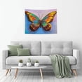 thumbnail image 5 of Kdxio Oil Painting Beautiful Butterfly Wall Hanging Tapestries Banner For Bedroom College Dorm Home Living Room Party Decor 29X37 In, 5 of 8