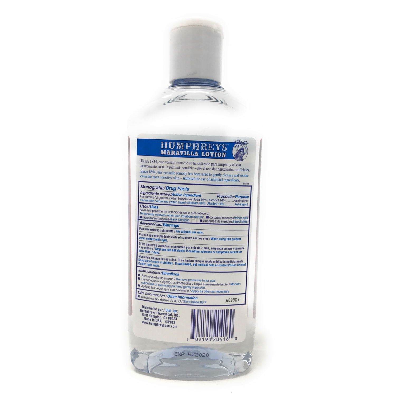 Humphreys Maravilla Witch Hazel Facial Astringente, 16 Oz.,Pack of 6