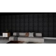 thumbnail image 4 of Art3d Black PVC 3D Wall Panel Diamond Wall Panel Jagged Matching 19.7" x 19.7" (12-Pack), 4 of 4