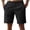 26Black105, variant on Men's Casual Shorts Solid Color Elastic Waist Everyday Wear Comfort Fit Shorts With Multiple Pockets Outdoor Hiking Soft Breathable Bottom