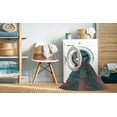 thumbnail image 2 of Ahgly Company Machine Washable Indoor Round Contemporary Green Area Rugs, 6' Round, 2 of 7