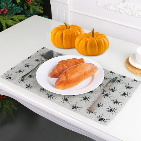 

Halloween Clearance!DiHuiDian Halloween Web Yarn Roll Meal Mat Ghost Festival Gathering Table Decoration Net Cloth Table Cloth Table Flag