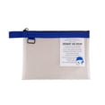 thumbnail image 1 of Blue Pvc Clear Handbag Zipper File Bag For Student A4 Storage 1Pc, 1 of 7