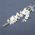 thumbnail image 3 of Ivory Flowers 33.86" Delphinium Artificial Flwoers Cream White Fake Flowers 1PC Long Stem Snapdragon Flowers for Tall Vase for Wedding Centerpieces Home Party Decor, 3 of 4
