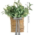 thumbnail image 4 of Hanging Basket for Front Door,Spring And Summer Flower Basket And Flower Wreath Simulation Flower Vines Basket Door Basket Door Hanging in Front of Home Decorative(A 14in), 4 of 9