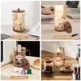 thumbnail image 6 of AEVXKHI Rustic Coffee Pod Holder with Lid, K Cup Pods Holder for Counter, Large Capacity Wire Coffee Pod Filter Storage Basket with Wooden Base for Espresso Capsule, 6 of 11