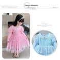 thumbnail image 2 of Yidarton New Frozen Princess Elsa Dress Girls' Autumn Long Sleeve Elsa Dress Children's Dress, 2 of 12