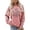 Pink, variant on PMVFHDE Women’s Hoodless Sweatshirt Casual Pullover Crewneck Long Sleeve Soft Cozy Comfortable Loungewear Top Solid Basic Everyday Navy,S