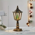 thumbnail image 2 of Christmas Snow Globe Lantern - Hexagonal Cone Winter Holiday Led Lantern, Glitter Snow Globe Decoration with Warm Light, Festive Tabletop Ornament, Premium Seasonal Decor for Bedroom Balcony, 2 of 18