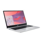 Acer Chromebook 315 (2023) laptop, 15.6 FHD, Intel Celeron N4500 4GB RAM, 128GB eMMC, Pure Silver, Protective Sleeve Included, CB315-4H-C5PT