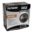 thumbnail image 7 of Pyle PLPW8D 8" 800W Car Audio Subwoofer Sub Power Woofer 4 Ohm Black (8 Pack), 7 of 7