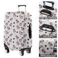thumbnail image 5 of White Cow Heart Pattern Luggage Cover Fashion Suitcase Cover Baggage Covers Fit 25-28 Inch Luggage (Go Travel), 5 of 5