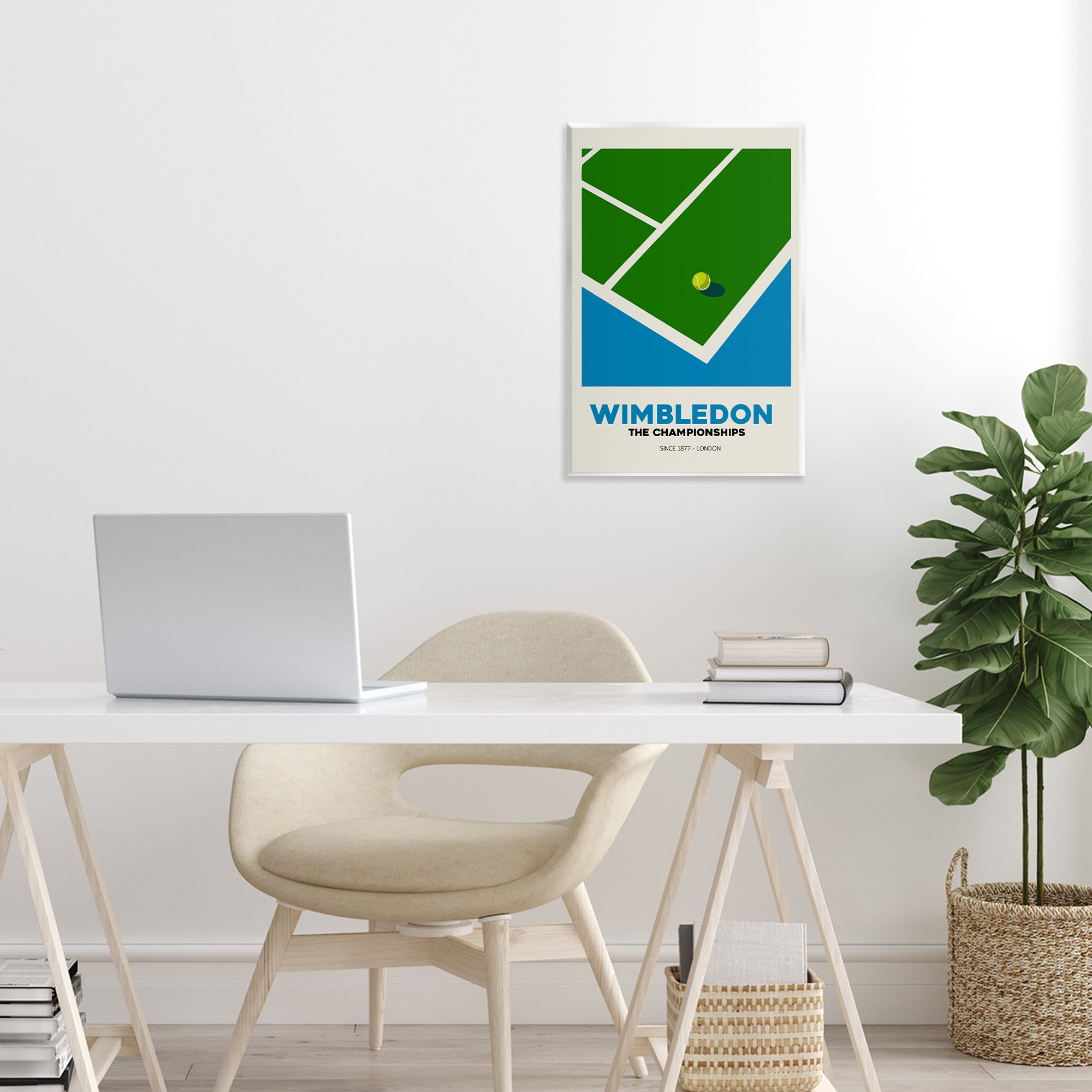 Stupell Industries Wimbledon Tennis Court Wall Plaque Art, design by Andreas Magnusson