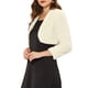 thumbnail image 4 of BOLERO CHIC FORMAL INSPIRADO para vestido de noche de mujer, chaqueta de piel sintética, talla XL, color beige, 4 of 6