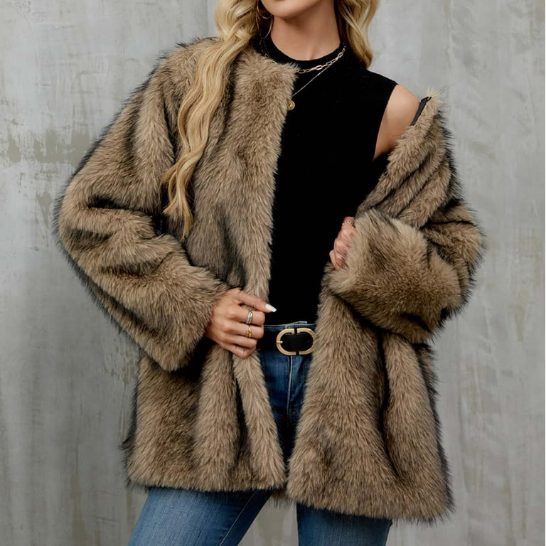 green emerald velvet dress Allegra K Women's Faux Fur Fluffy Coat Collar 2025 Warm Winter Cropped  Jacket X-Small Black at Amazon Women's Coats Shop main image 0