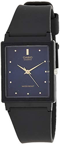 MQ38-2A Men's Rectangular Resin Band Casual Blue Dial Analog Watch