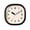 Black, variant on Cream-Style Wall Clock Silent Operation No Drilling Required Battery Powered