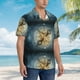 thumbnail image 3 of Balery Vintage Compass Camisas hawaianas de manga corta para hombre, camisas playeras de corte holgado, camisas de vacaciones con botones,Medium, 3 of 7