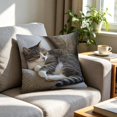thumbnail image 5 of Throw Pillow Cover 18x18 Inch Cute Embroidery Pattern Short Lint Soft Breathable Decorative Pillowcase for Sofa Living Room Home by MPOISVA, 5 of 5